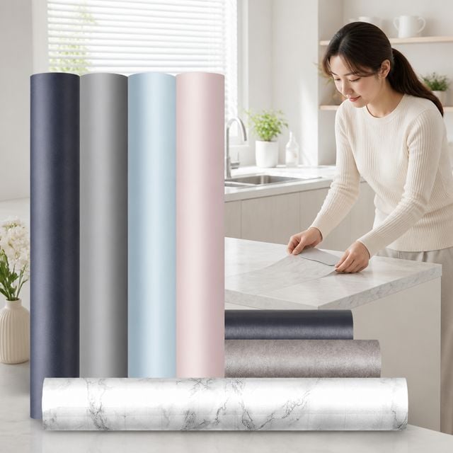 싱크대 리폼 접착식 인테리어 필름지 셀프 시공 시트지, 반짝이베이지, 단일사이즈, 1개