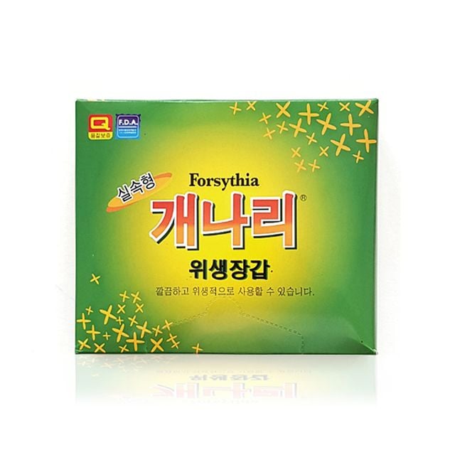 깔끔이 개나리 실속형 일회용 위생장갑, 200매, 1개