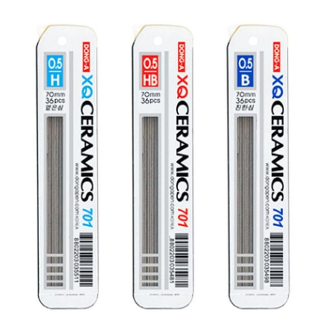 동아 샤프심 0.5 세라믹701, B, 0.5mm, 70mm, 36개 상품 이미지