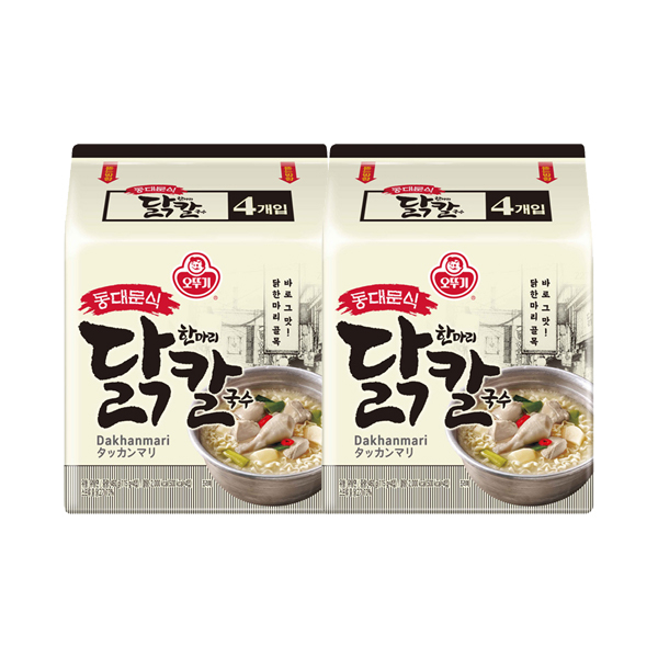 오뚜기 동대문 닭한마리 칼국수, 4입, 2개