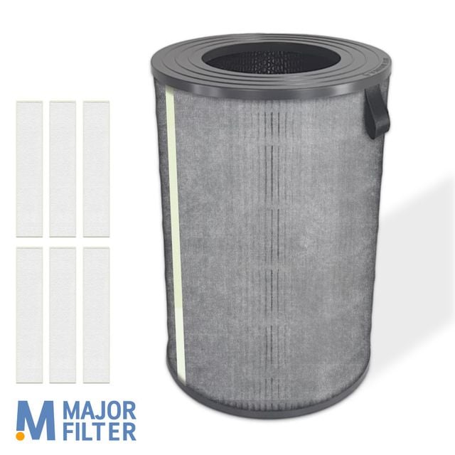 MAJOR FILTER 발뮤다 공기청정기 보조 필터, EJT-1100SD, 호환용, 6매, 1개
