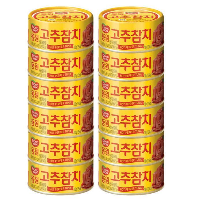 동원 고추참치, 150g, 12개