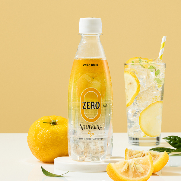 [토스쇼핑] 제로아워 0kcal 스파클링 유자, 350ml, 24개