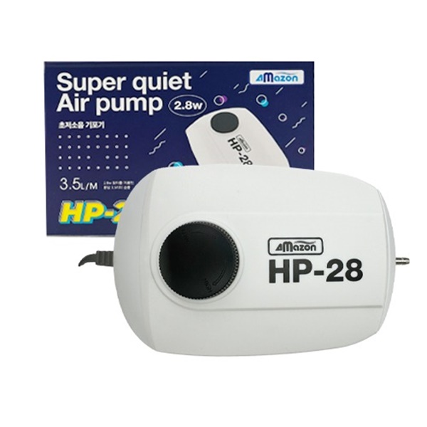 아마존 수족관용 초저소음 1구 기포발생기 HP-28, 1개