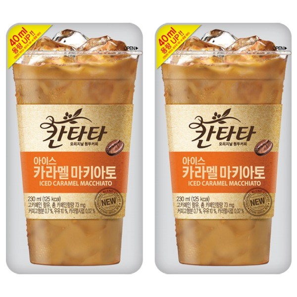 [토스쇼핑] 칸타타 아이스, 카라멜마키아토, 230ml, 20개