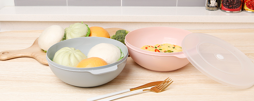 가쯔 쿡스 전자레인지 찜기 라면용기 특대, 다크그레이, 1L, 2개