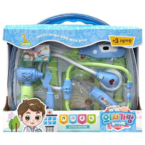 KIDS팡팡 의사가방 놀이세트, 혼합색상, 1개