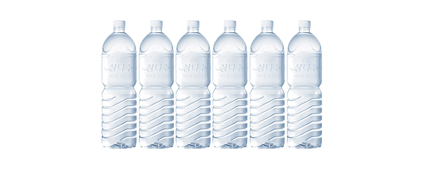 제주 삼다수, 무라벨, 2L, 6개