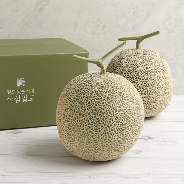 [토스쇼핑] 작심밀도 머스크 멜론, 특품, 2.5kg내외, 2수, 1세트