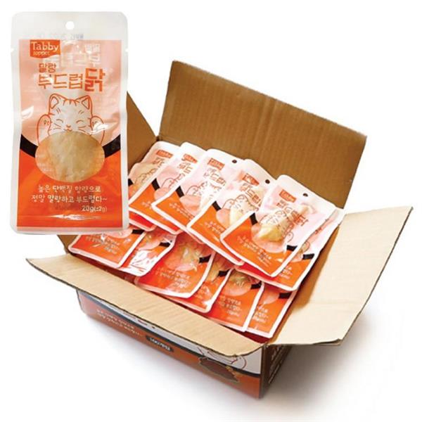 테비 말랑 부드럽닭 고양이간식, 닭가슴살, 20g, 100개, 1박스