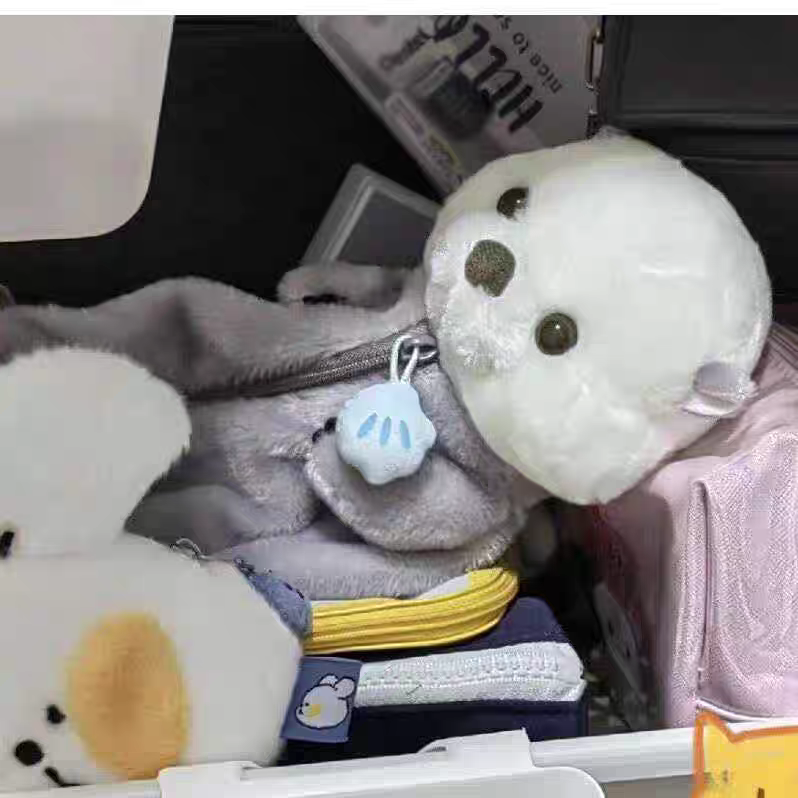 수달 인싸 캐릭터 학용품 극세사 파우치 필통, 1개 상세 이미지 9
