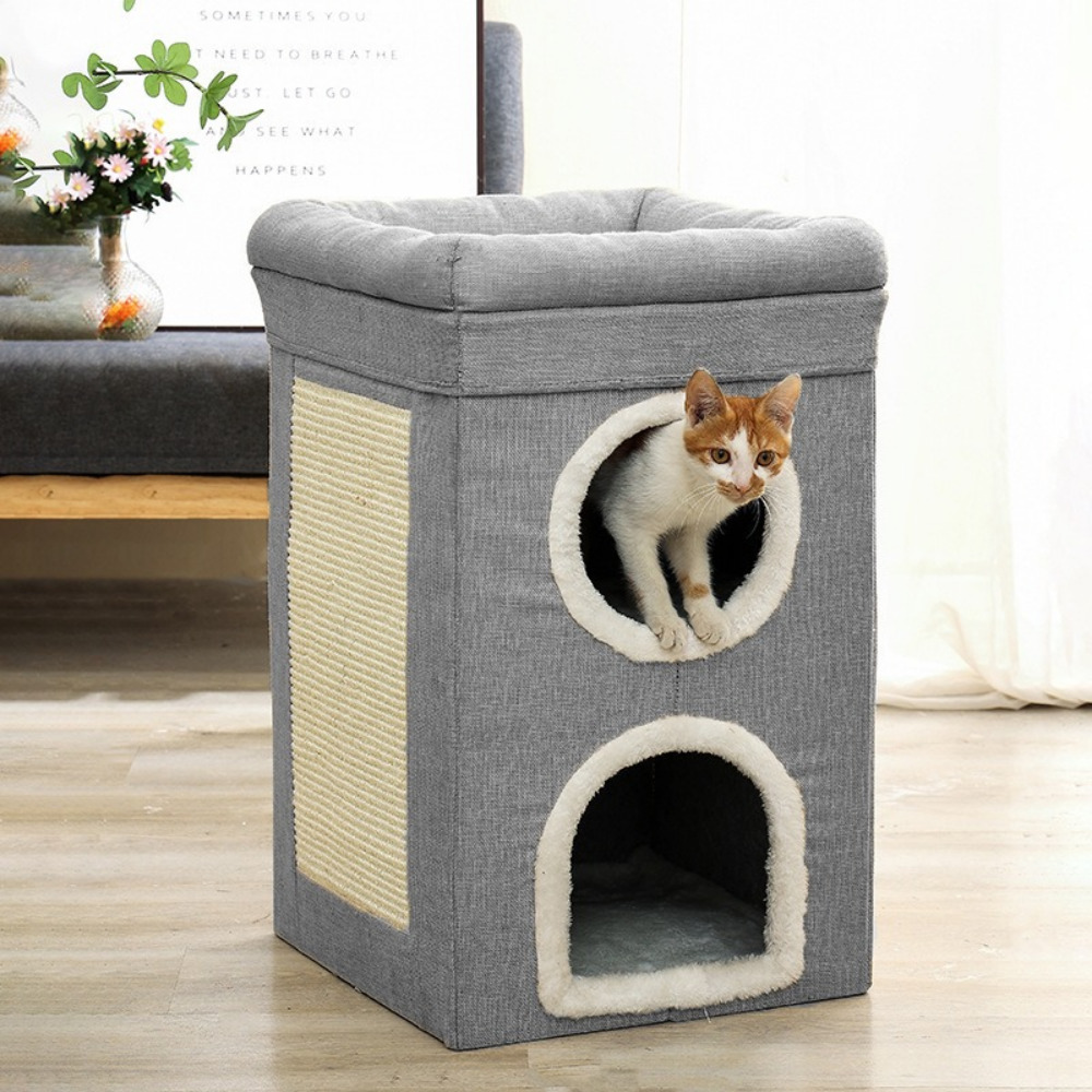 고양이 대형 3층 숨숨집, 1개