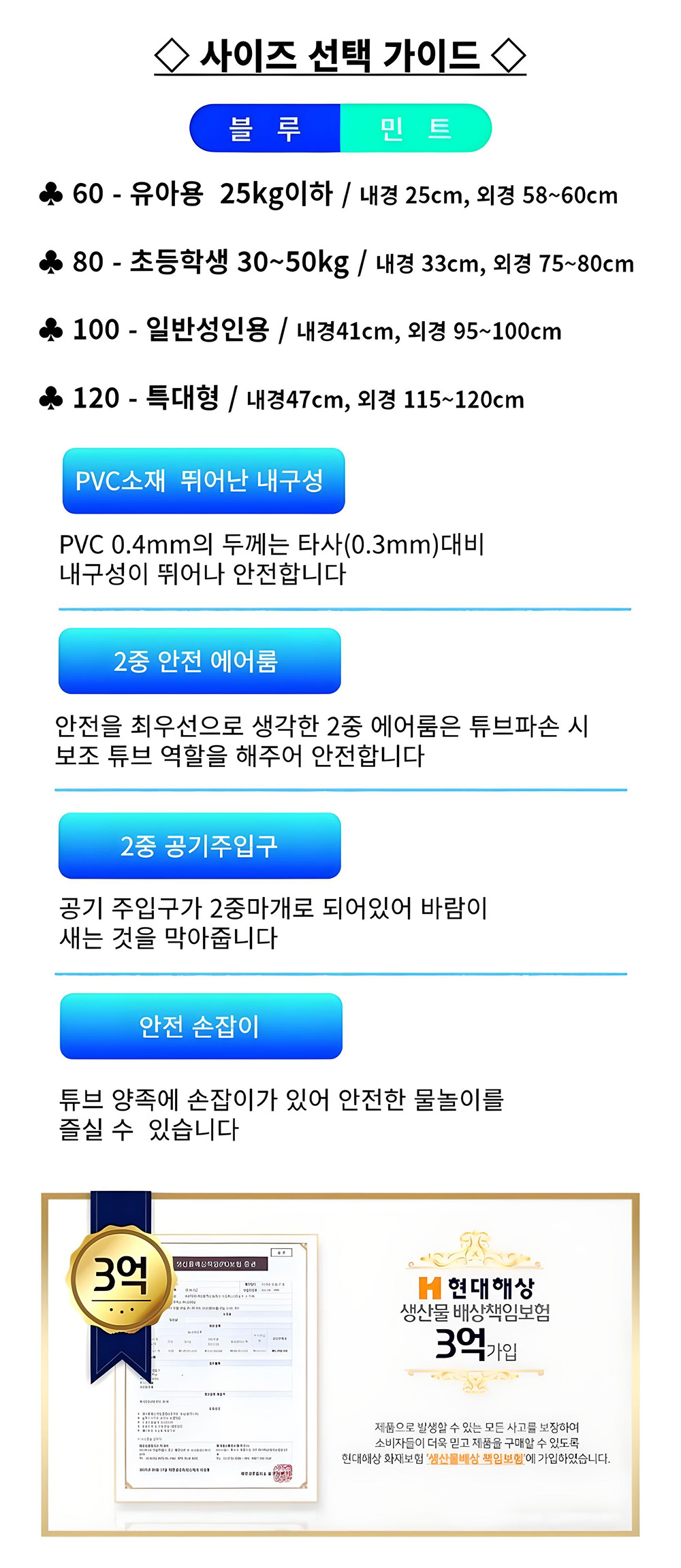 SSUN TUBE, 블루, 80cm 초등~중학생 추천, 1개 상세 이미지 4