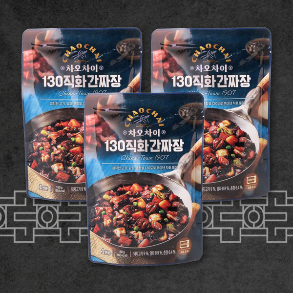 차오차이 130직화 간짜장, 180g, 3개