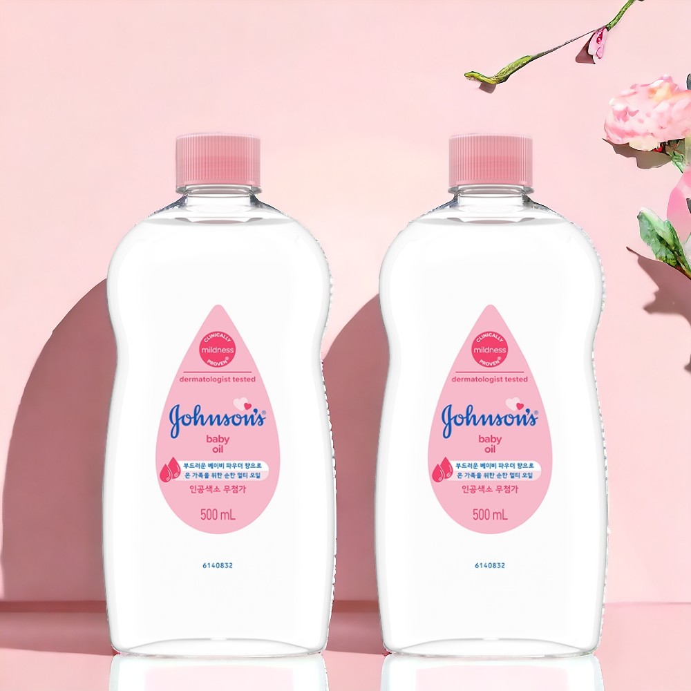 존슨즈 베이비 오일, 500ml, 2개 상세 이미지 2