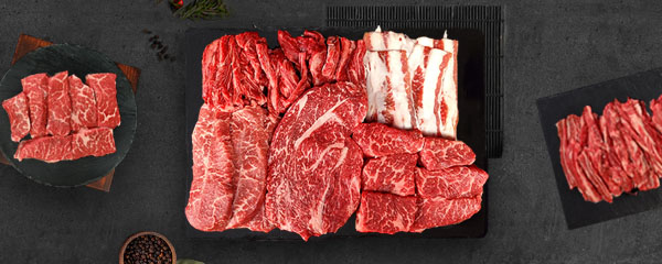 파파네 산더미 소고기 세트, 우삼겹 200g + 부채살 200g + 토시살 200g + 갈비살 200g + 등심 200g, 1kg, 1세트