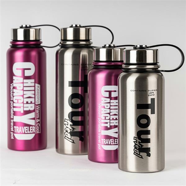 대용량 아웃도어 보온보냉 텀블러, 실버, 950ml, 1개