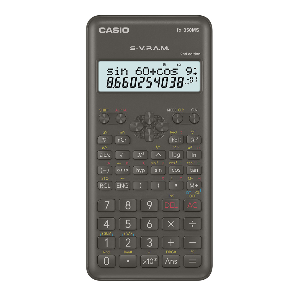 카시오 공학용 계산기 FX-350MS-2 240개 함수, 1개