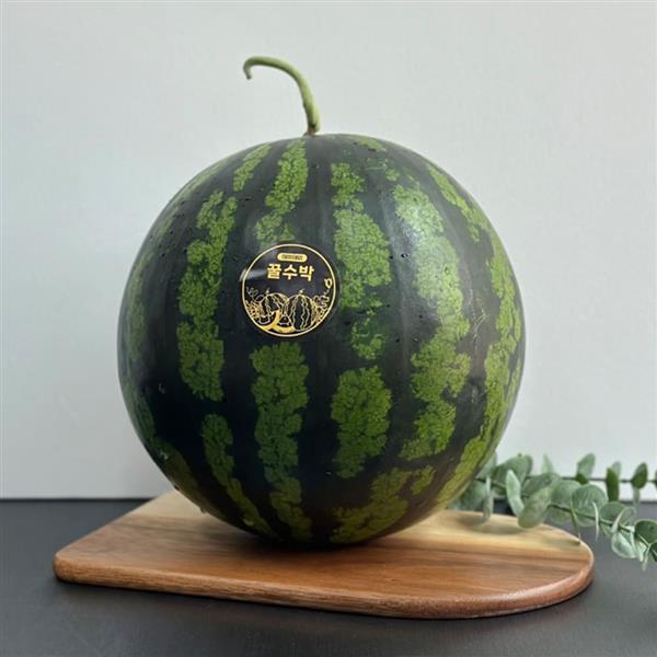 국내산 꿀수박, 가정용, 5-6kg, 6kg, 1개