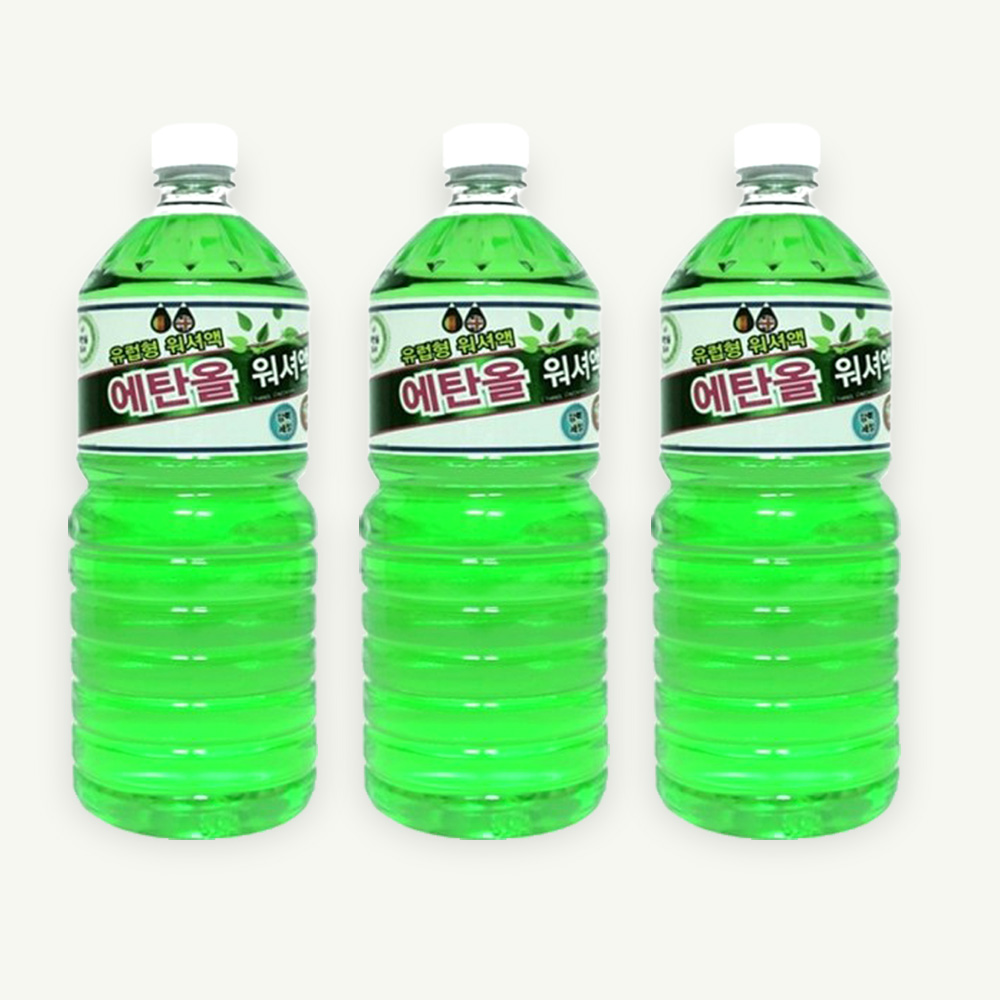탑크린 에탄올 워셔액, 1.8L, 3개