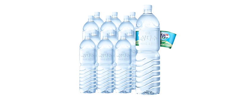 제주 삼다수, 무라벨, 2L, 12개