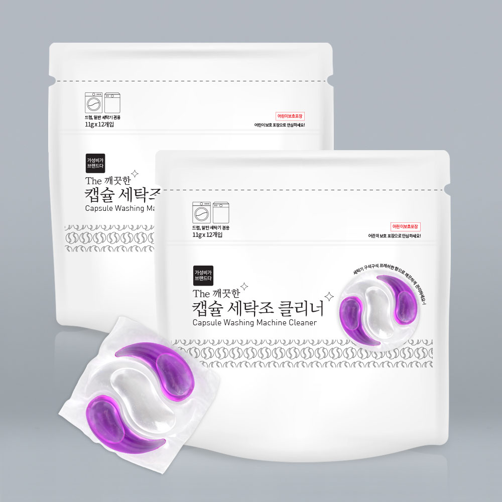 [토스쇼핑] The 깨끗한 캡슐 세탁조 클리너, 12개입, 2세트