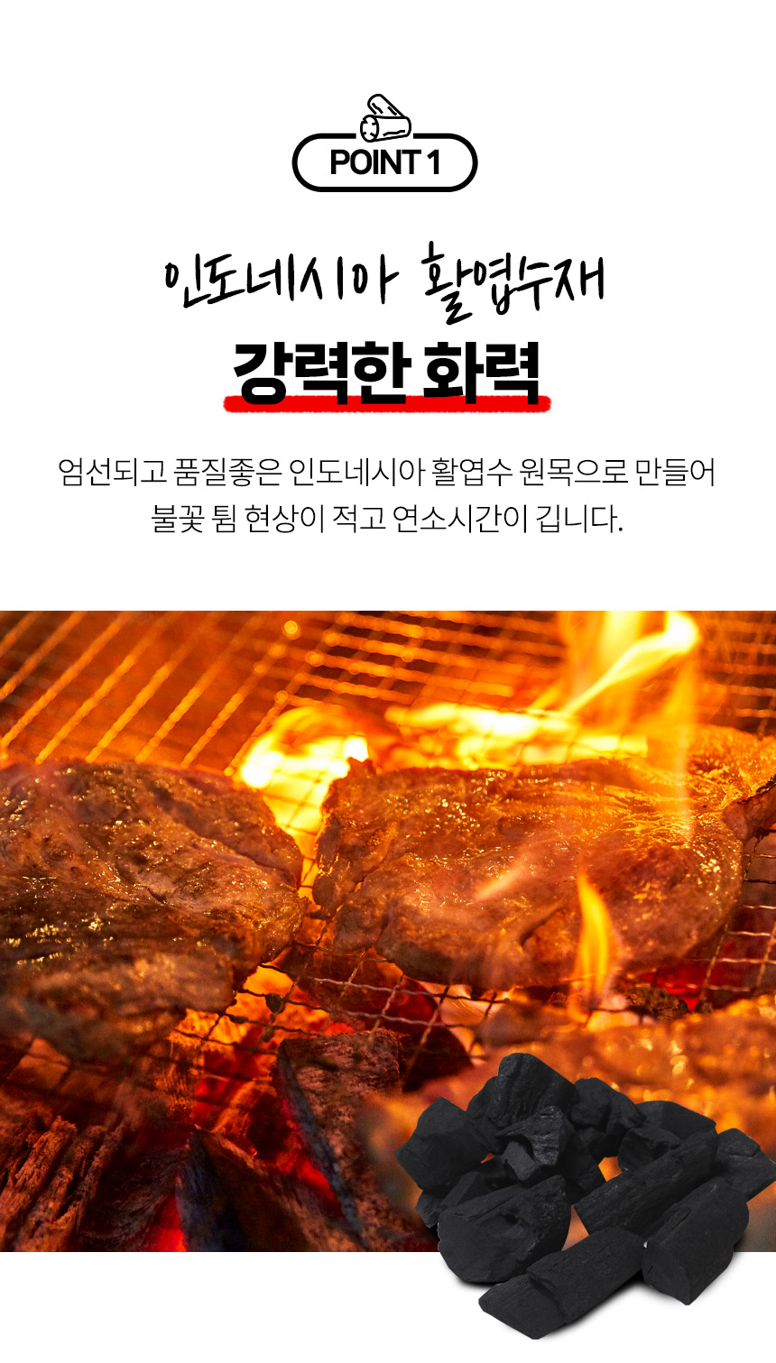 아이존 구이용 바베큐숯, 700g, 5개 상세 이미지 3