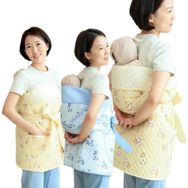 나와니스 사계절 전통 일자형 포대기, 아기곰블루, 7부, 1개