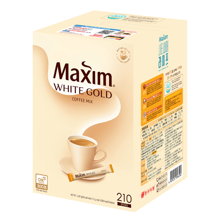 [토스쇼핑] 맥심 화이트골드 커피믹스, 11.7g, 210개입