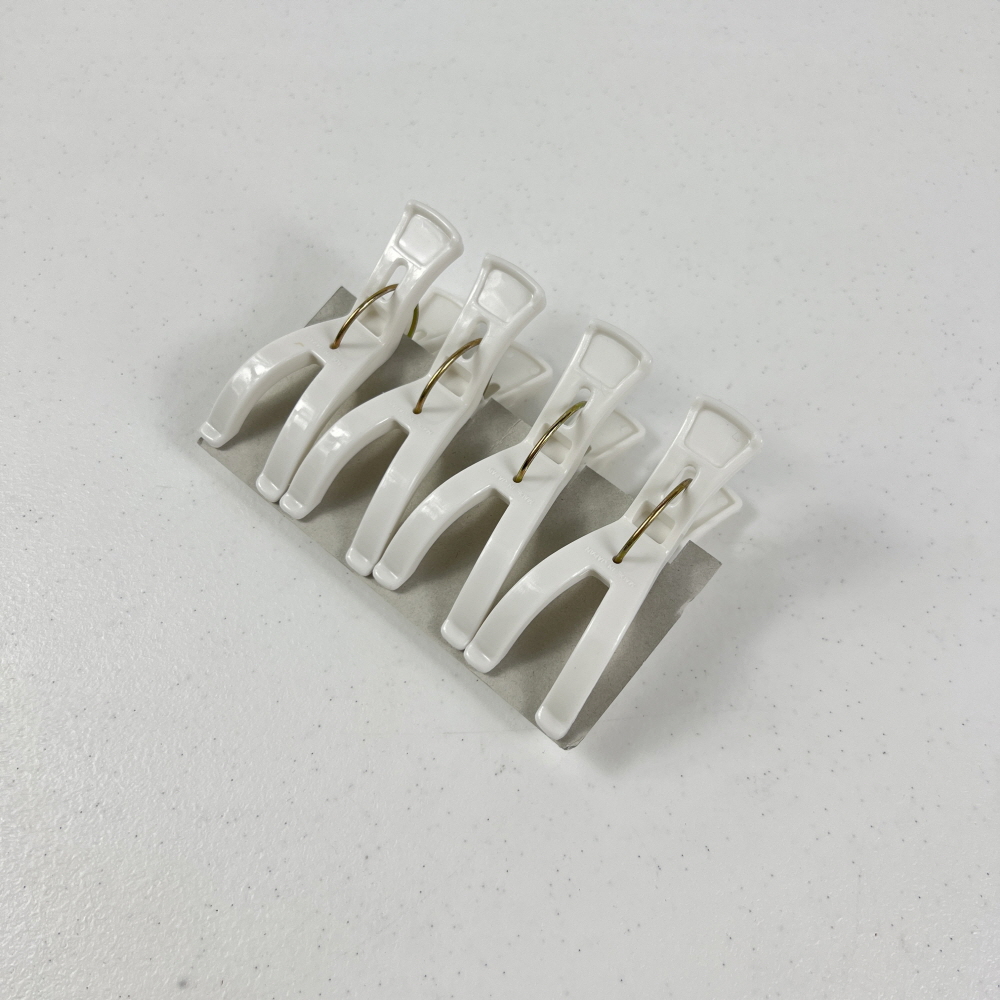 일본 더블 빨래집게, 4개, 2팩