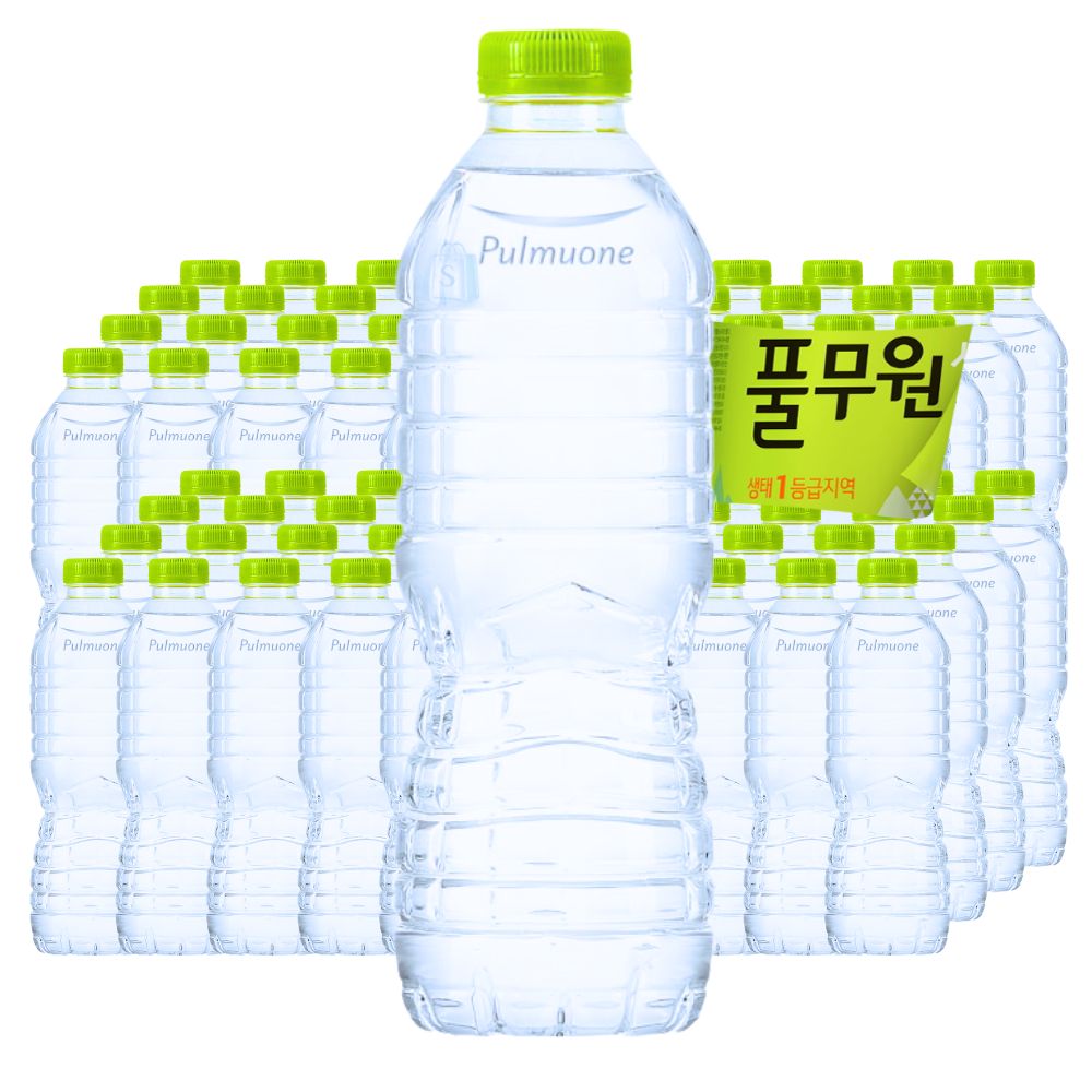 풀무원 샘물 생수, 무라벨, 500ml, 80개 상품 이미지 1