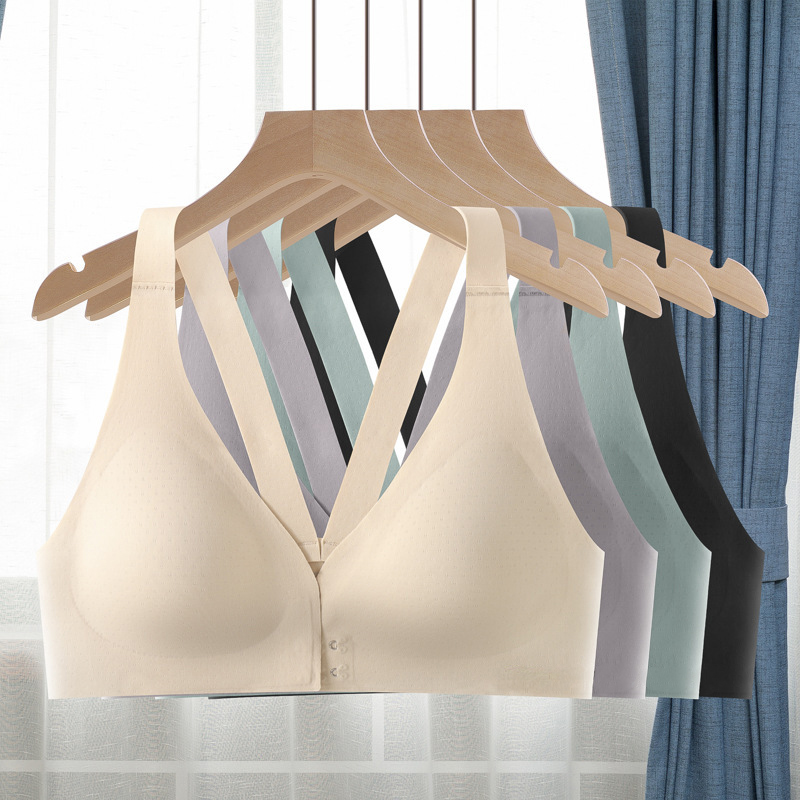 앞후크 브라, 블랙, XL, 1개