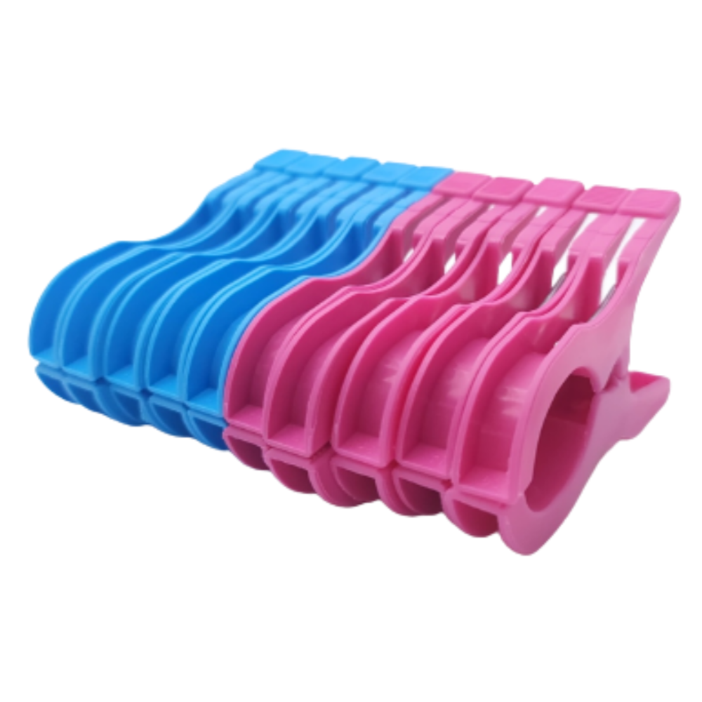 Free Manner 대형 빨래집게 세트, 10P, 블루핑크, 1팩