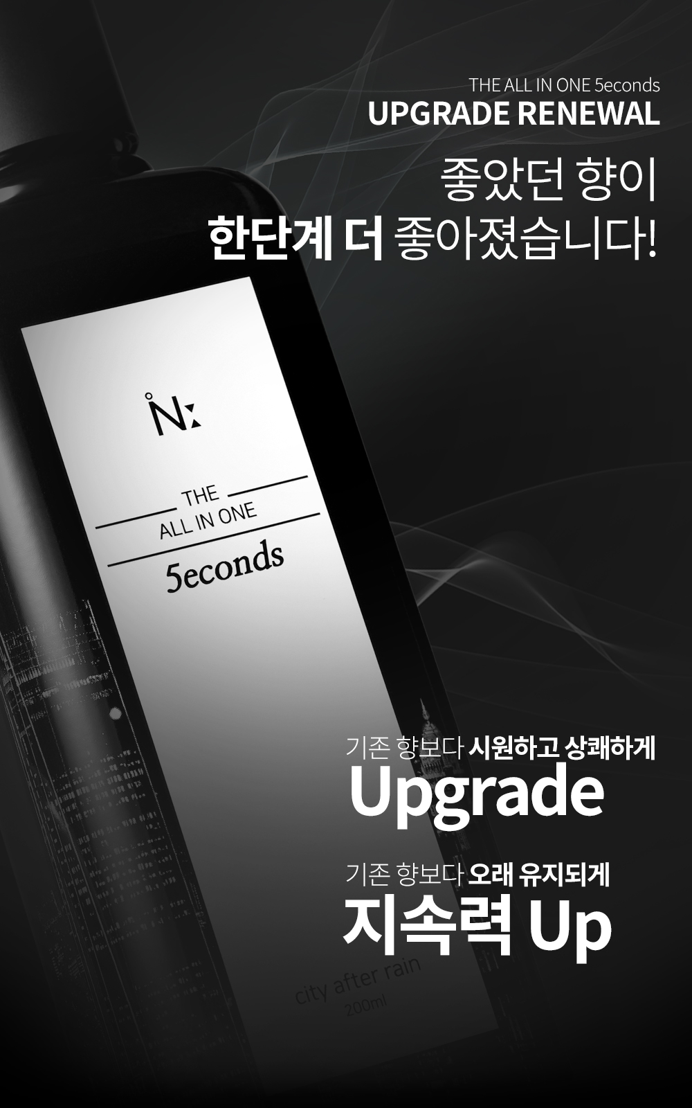 이넬릭서 디 올인원 파이브 세컨즈 업그레이드 리뉴얼 - 기존 향보다 시원하고 상쾌하게, 지속력 업