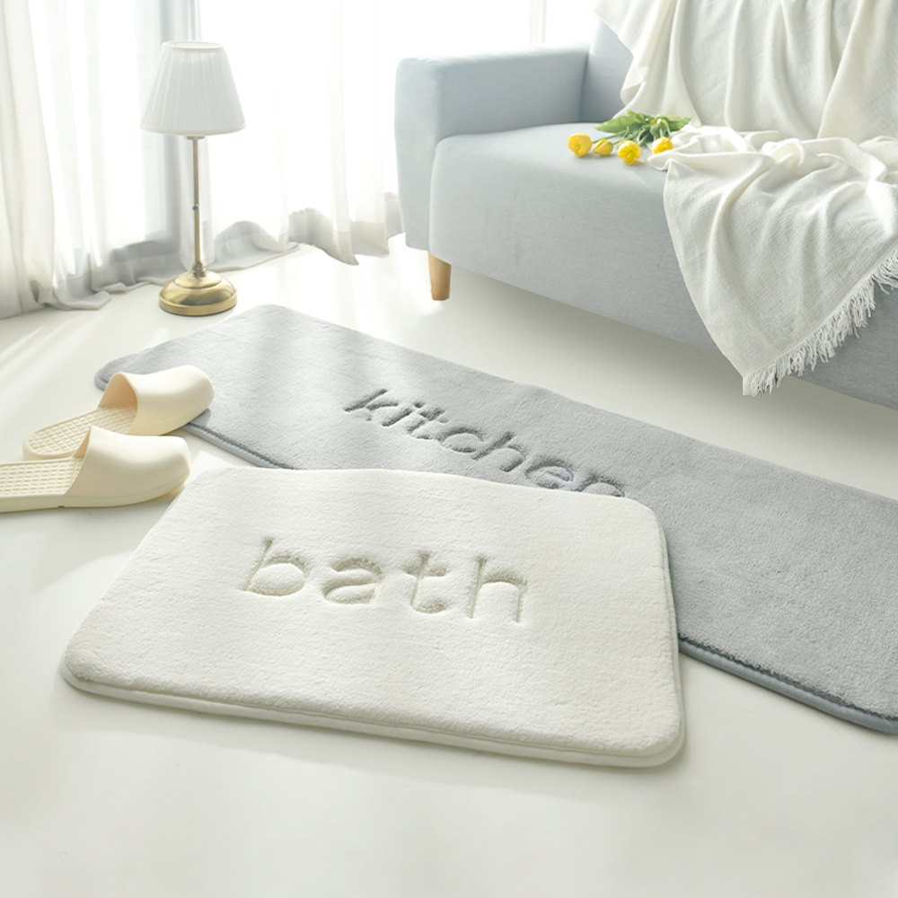 상상앤드 메모리폼 매트, 그레이, bath, 1+1
