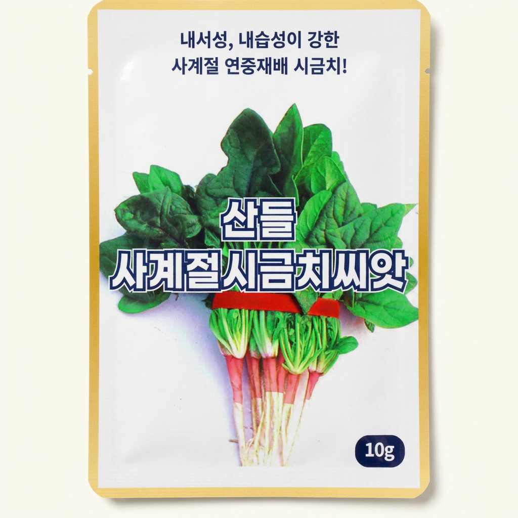 산들마켓 산들사계절시금치씨앗, 10g, 2개