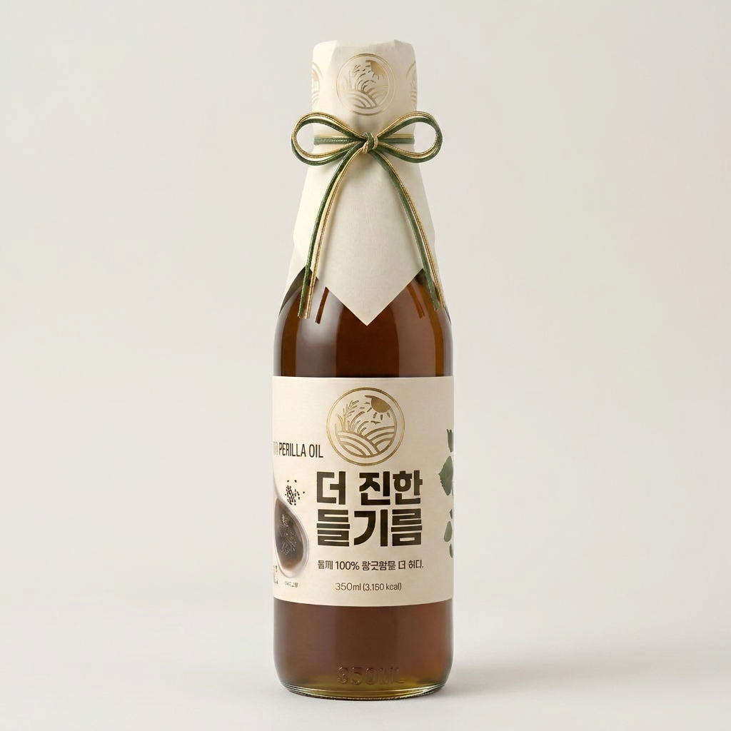 들녘 전통압착 더 진한 통들깨 백퍼센트 들기름, 350ml, 2개