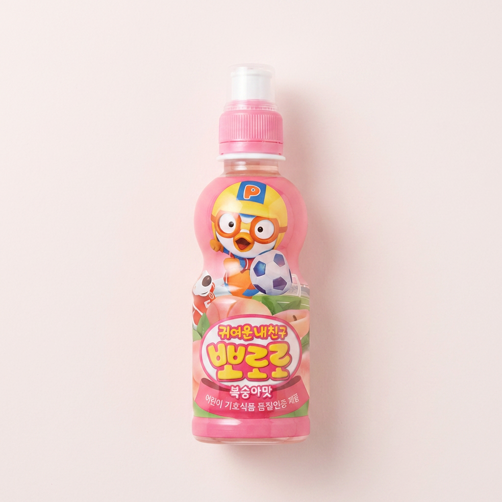팔도 뽀로로 음료, 복숭아맛, 235ml, 24개