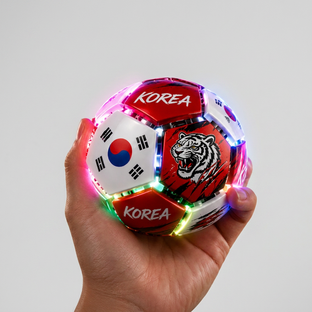 키캡월드 LED 월드컵 축구 굿즈 키캡, 레드+화이트, 1개
