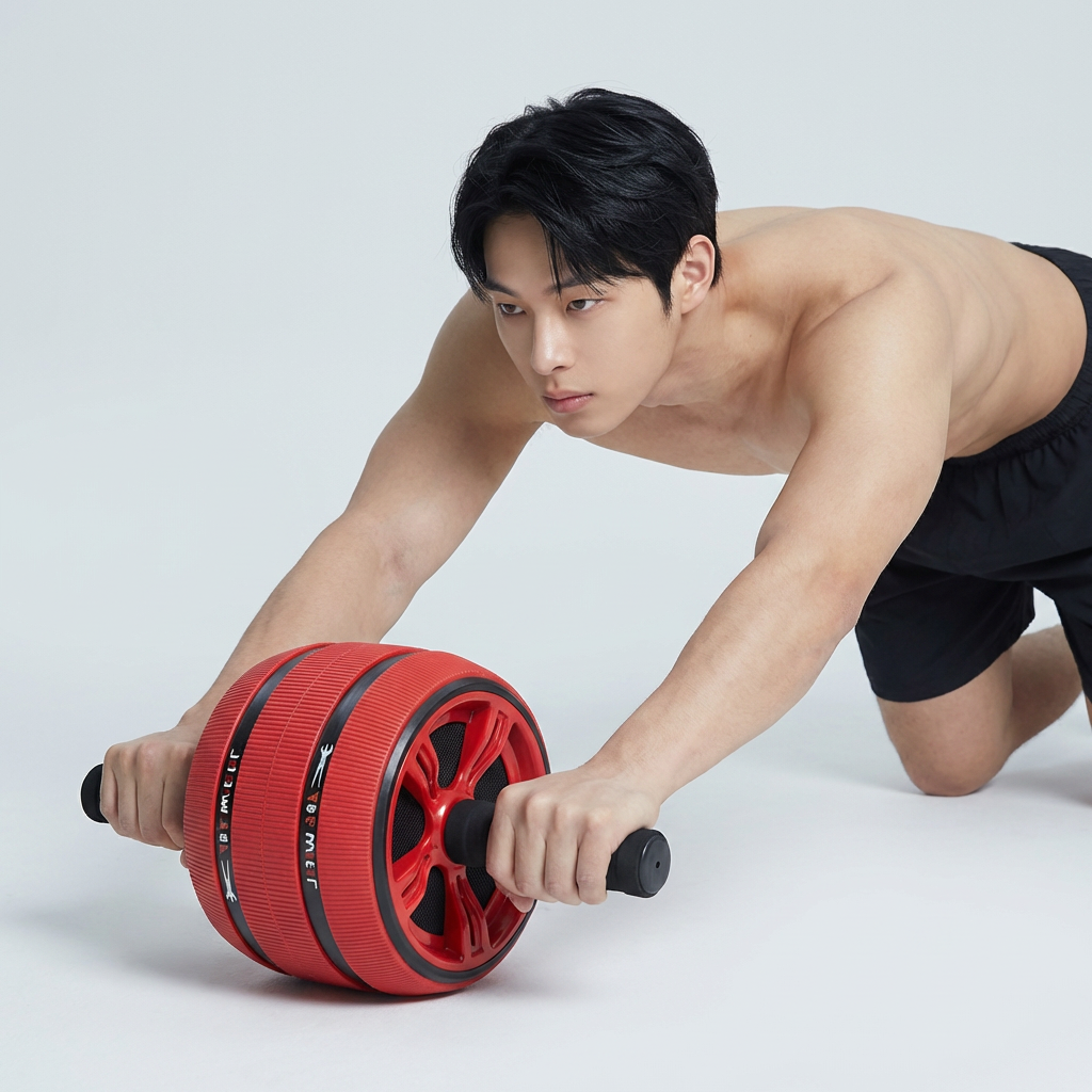 실내 파워 코어운동 복근 슬라이드 복근휠 뱃살빼기, 단일색상