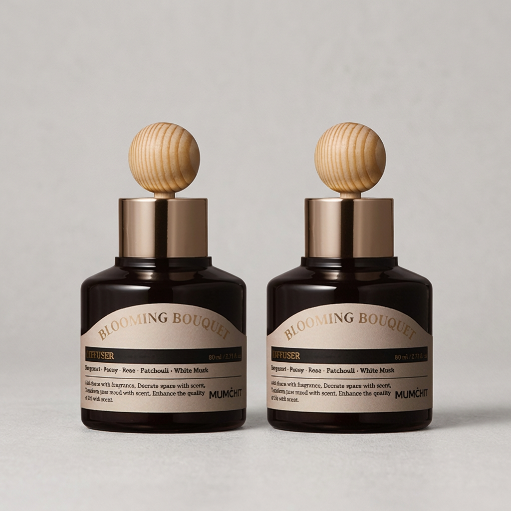 멈칫 바이오톡스 차량용 디퓨저, 블루밍 부케, 80ml, 2개입