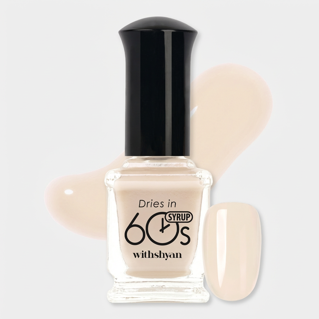 위드샨 60초 건조 매니큐어, 인절미시럽, 9ml, 1개