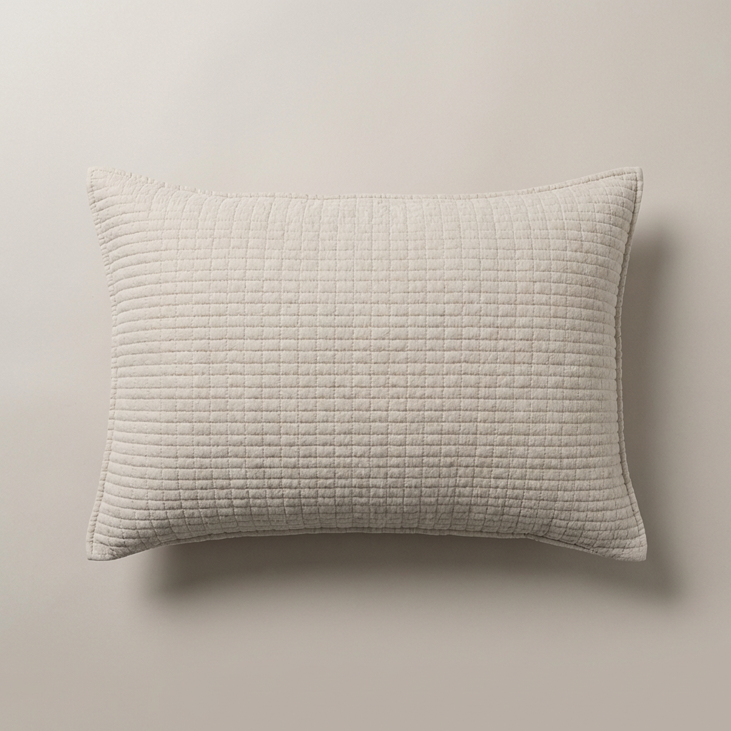 마더스홈 매일 빨아쓰는 피그먼트 순면 베개커버, 밴드형, 베이지, 40x60cm, 2개