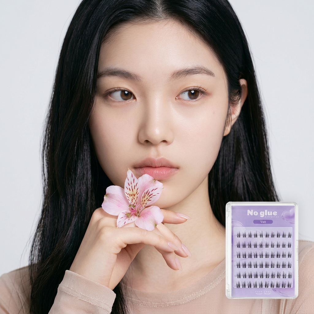 깜빡 노글루 속눈썹, 베일, 60pcs, 1개