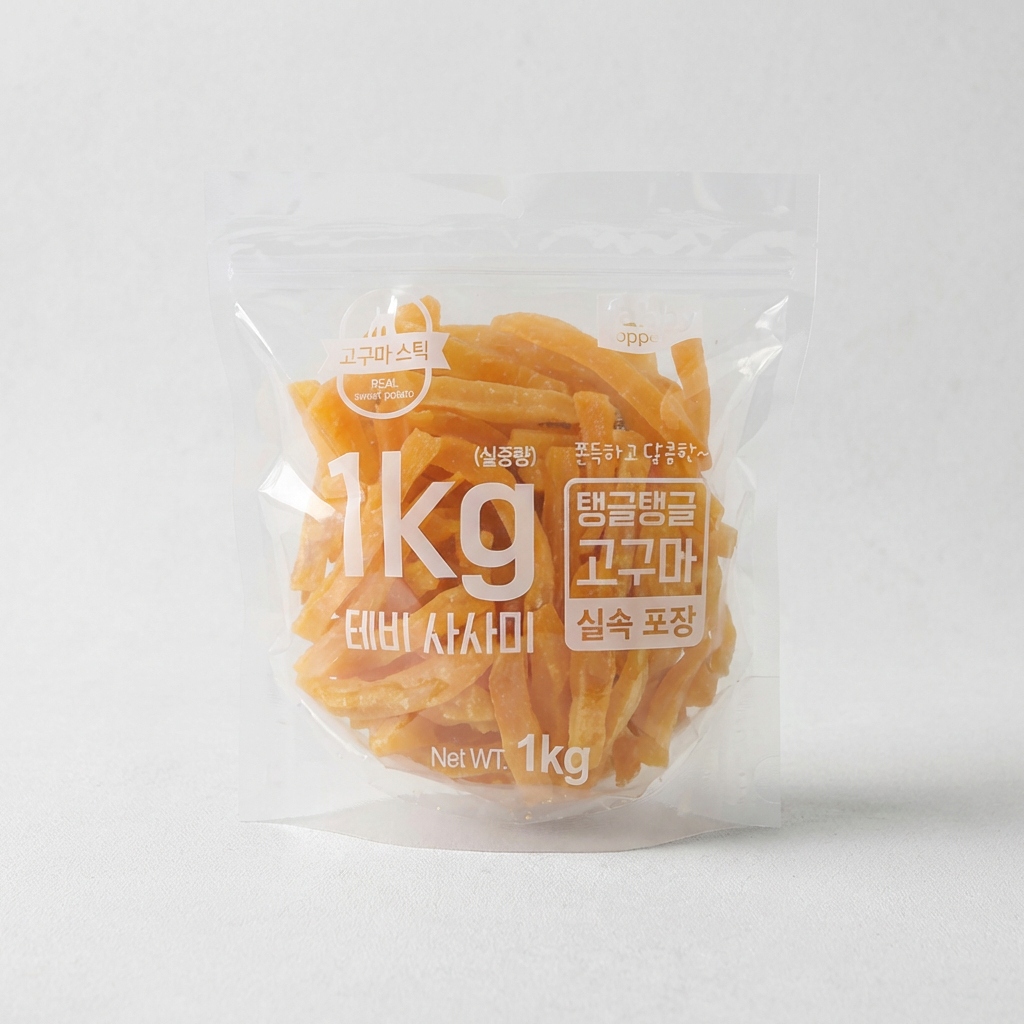 테비 강아지간식, 테비 탱글탱글 스틱고구마, 1kg, 1개