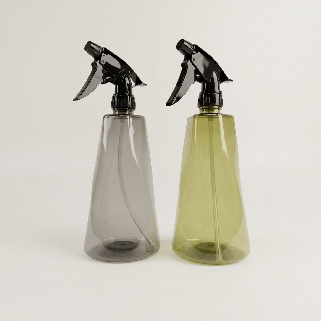 YOUNGGREEN 반투명 핸디형 분무기, 750ml, 블랙 1개 + 그린 1개, 2개