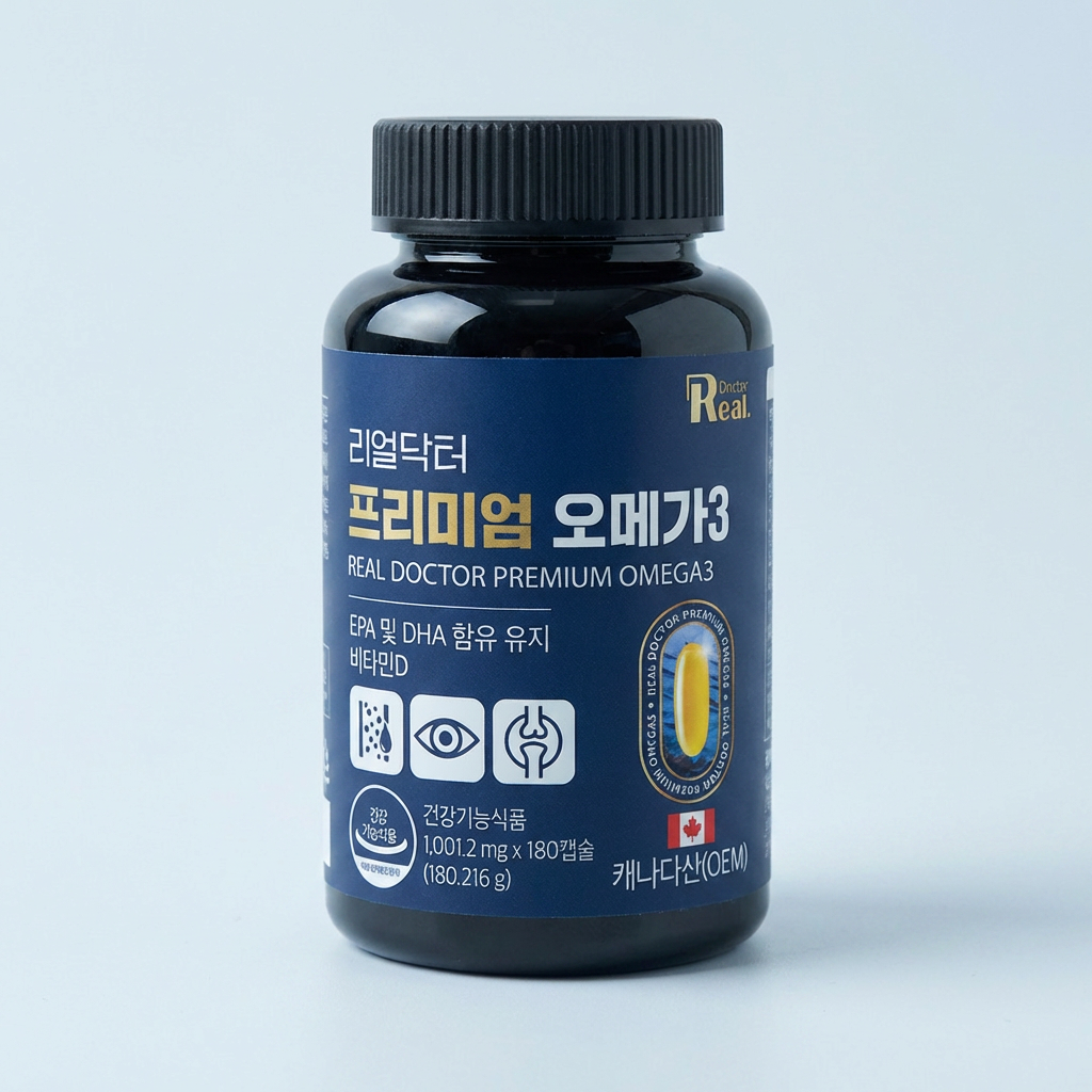 리얼닥터 프리미엄 오메가3, 180캡슐, 1개