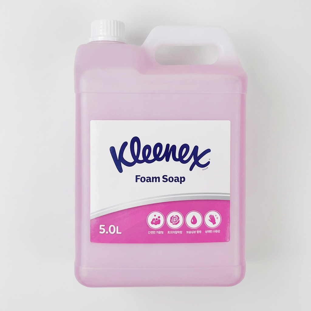 크리넥스 폼 솝, 로즈라일락향, 5L, 1개