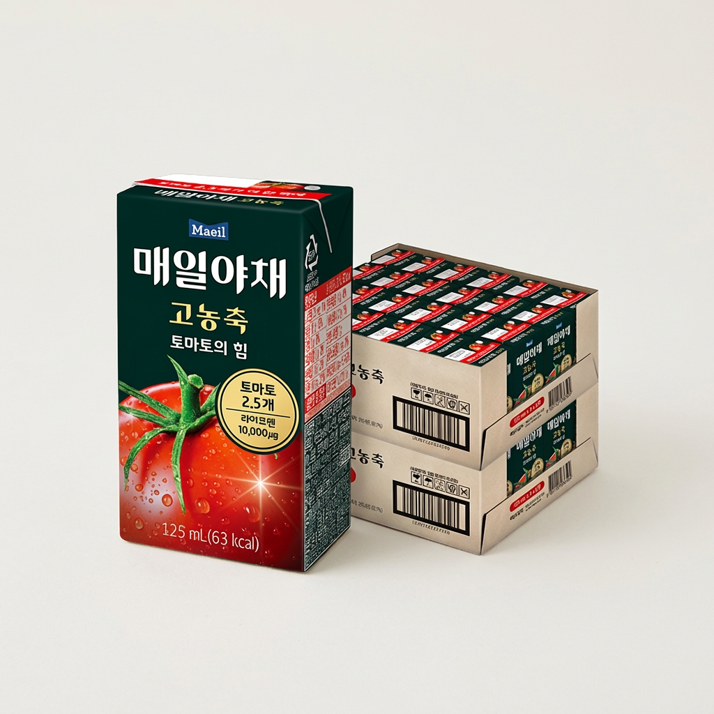 매일야채 고농축 토마토의 힘, 125ml, 48개