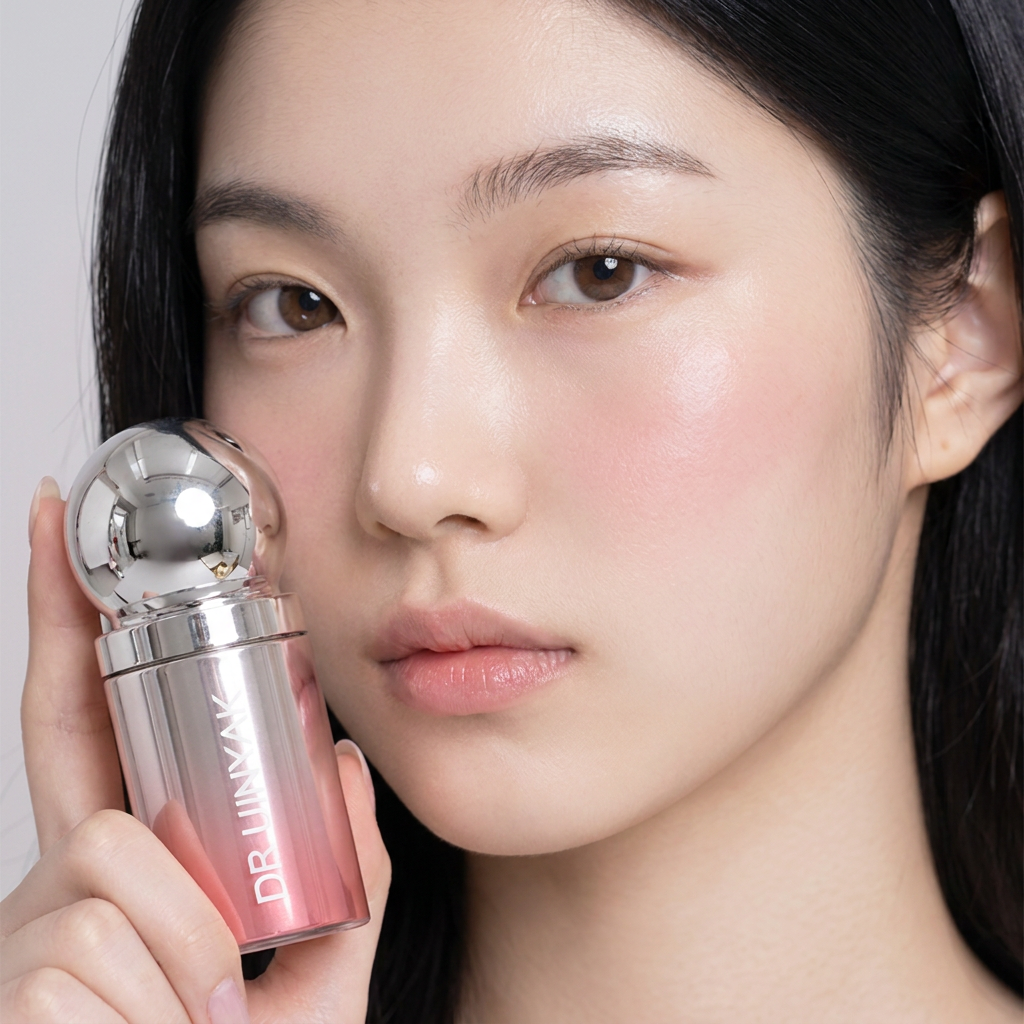 알제이 촉촉 물광 리퀴드 블러셔, 누디 핑크, 1개